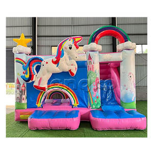 Enfants Lune Gonflable Moonwalk Jumper Bouncer Licorne Combo Jumping Castle Commercial Bounce House - Product Image 1