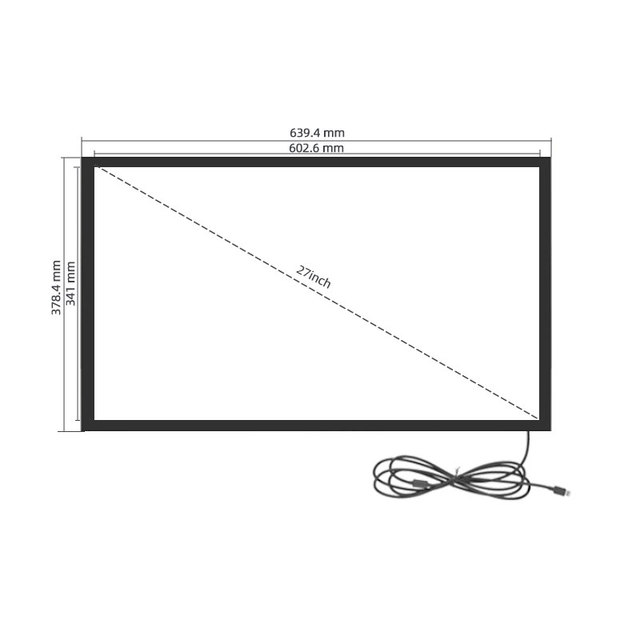 27 Inch Infrared Touch Screen 20-point Touch USB Multi-touch Screen