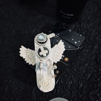 Briquet à gaz en forme d'aile de pur blanc au design créatif, coupe-vent, briquet torche à ailes d'ange rose pour filles, cadeau