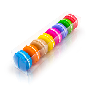 macaron plastic packaging Transparent Food Safe Clear Plastic Macaron Gift Favor Box