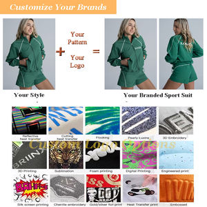 Nouvel Arrivage Ensemble de Sport Femme : Veste Zippée et Short Taille Haute Élastique Coupe Ample pour Filles, Idéal Gym et Course à Pied - Product Image 5