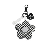 Porte-clés fleur mignon pour femmes porte-clés fleur en peluche accessoires pour clés de voiture sacs à dos pendentif à breloque filles cadeau pour les amis
