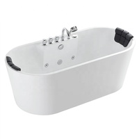Baignoire autoportante moderne en acrylique pour SPA, équipement sanitaire de salle de bain, baignoire de massage