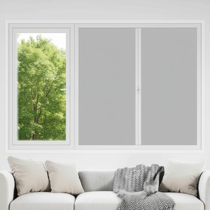 Film pour fenêtre en PVC gris givré, 35,43 x 196,85 pouces, autocollant rectangulaire pour fenêtre, pour la confidentialité et le contrôle de la lumière - Product Image 2