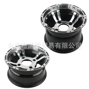 Alloy Steel <b>Go</b>-<b>Kart</b> <b>Wheels</b> 10x5.5 Front <b>Wheel</b> and 10x8 Rear <b>Wheel</b> Perfect Fit for ATV/<b>Go</b>-<b>Kart</b> Parts - Product Image 4