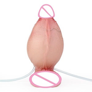 ORALSX 6 Inches Inflatable Ejaculating Cock <b>Dildo</b> Silicone Penis Artificial Penis Female Masturbation Vagina Wand Anal <b>Dildo</b> - Product Image 6