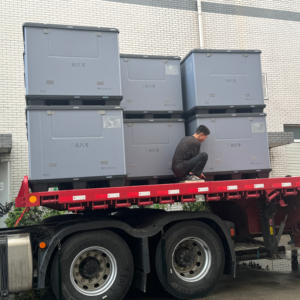 Nhựa ô tô sử dụng lớn đóng mở số lượng lớn <span class=keywords><strong>Container</strong></span> có nắp đậy tùy chỉnh ô tô có thể gập lại nhựa Pallet hộp - Product Image 2