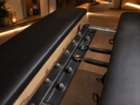 Reformer de Pilates pliable en bois de chêne, appareil d'exercice portable, équipement de fitness peu encombrant pour la maison, la salle de sport et le studio