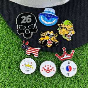 Ensemble de marqueurs magnétiques pour chapeau de golf, clips et marqueurs métalliques peints pour décorer les casquettes de golf - Product Image 1