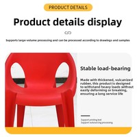Chaise de salle à manger en plastique épaissie, écologique, moderne et minimaliste, avec accoudoirs, pour hôtels, restaurants, extérieur, stands de restauration et festivals de bière