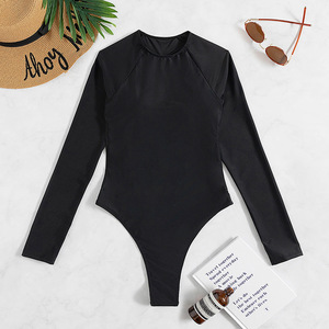 Traje <span class=keywords><strong>de</strong></span> <span class=keywords><strong>baño</strong></span> <span class=keywords><strong>de</strong></span> una pieza <span class=keywords><strong>de</strong></span> <span class=keywords><strong>manga</strong></span> <span class=keywords><strong>larga</strong></span> <span class=keywords><strong>para</strong></span> <span class=keywords><strong>mujer</strong></span>, sexy, sin espalda, con tanga y diamantes brillantes - Product Image 2