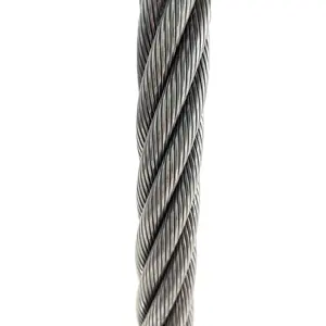中国工厂价格镀锌钢丝绳拉链线35w * K7钢丝绳