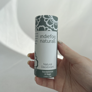 Embalaje de cartón biodegradable caja redonda reciclable Push up diseño personalizado bálsamo labial contenedor embalaje tubo de papel - Product Image 3