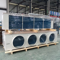 Condenseur d'eau industriel de type V, radiateur à tubes à ailettes en cuivre, refroidisseur extérieur à haute efficacité pour systèmes CVC, durable