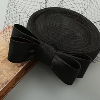 Vintage Kadın Gelin Düğün Şapkası Kentucky Derby Kilise Ascot Sinamay Düğün Partisi Şapkası Baş Aksesuarı