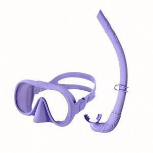 En Stock, Máscara de Buceo de Silicona Líquida Ligera y Plegable con Marco, Juego de 3 Piezas con Visión Amplia para Adultos, Gran Venta - Product Image 4