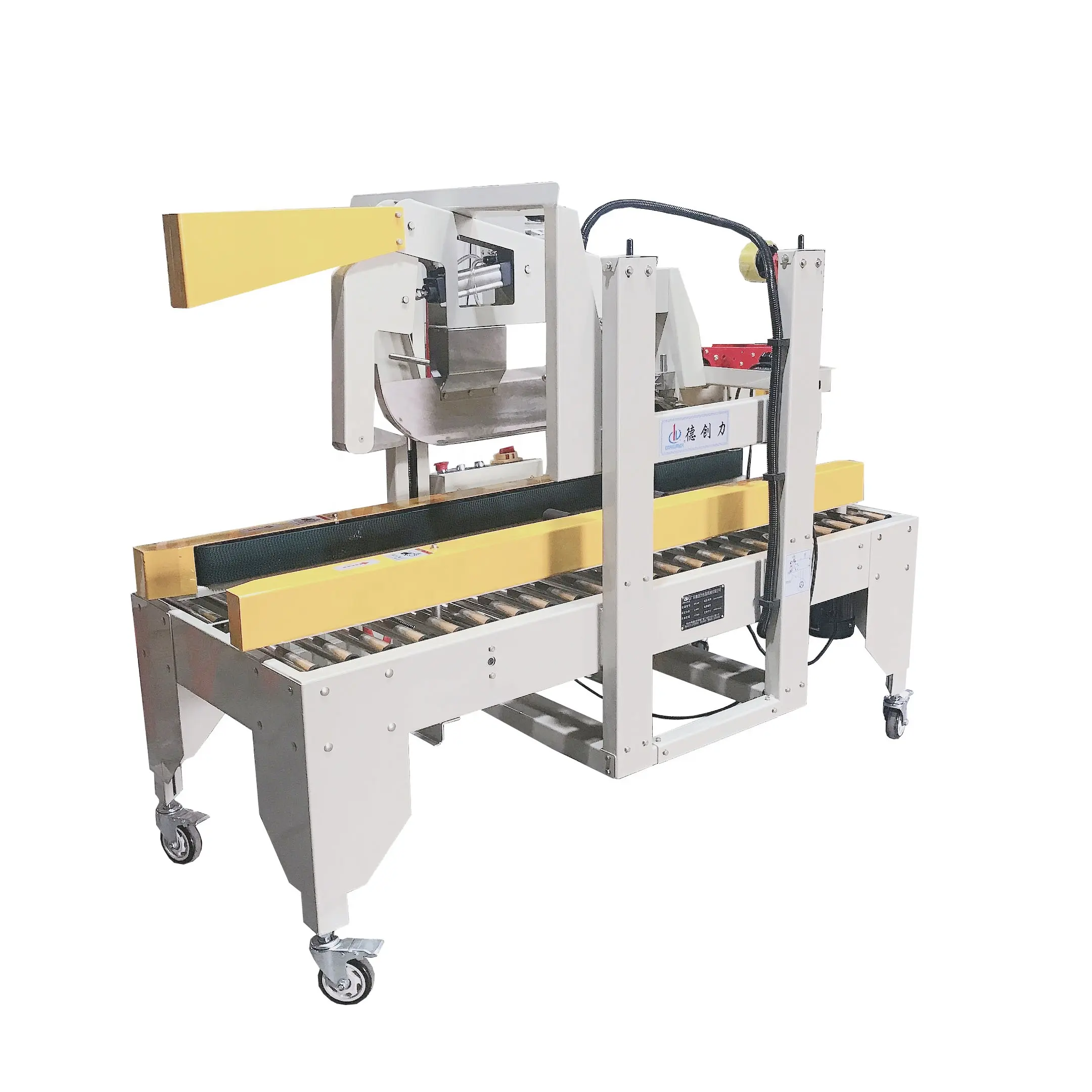 Máquina automática de sellado izquierdo y derecho Máquina de sellado de cinta de embalaje de cartón