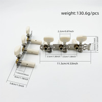 Guitar Accessories Premium Classical Wooden Guitar Tuning Pegs ABS Plastic Column Tuners Factory Long Term Supply