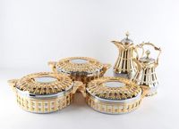 En stock, livraison immédiate : Ensemble de 3 plats isothermes de luxe (3,5L + 4,5L + 5,5L) pour aliments chauds, en ABS et acier, couleurs assorties, coffret cadeau de luxe pour le Ramadan