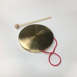 Gong à main de 10 cm en laiton et cuivre, instruments de percussion pour chapelle et opéra, avec marteau de jeu rond - Vente en gros - Product Image 6