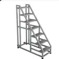 Plateforme mobile en aluminium, échelle de travail robuste pour ingénieurs, plateforme de travail personnalisable pour entrepôt