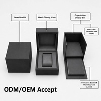 Caja de Regalo para Reloj Hecha a Mano de Lujo, Caja de Embalaje de Cartón Rígido Premium con Logotipo Personalizado, Juego de Caja para Reloj y Joyería Personalizada