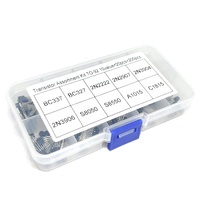 BC337 BC327 2N2222 2N2907 2N3904 2N3906 S8050 S8550 A1015 C1815 10 valeurs * 20 pièces = 200/ensemble Transistors Box Pack Transistor kit TO-92