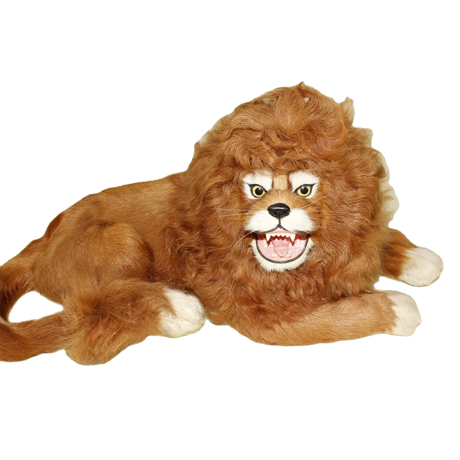 Lion géant peluches peluche Lion Animal câlin jouets pour filles Lion en peluche modèle en plastique fourrure artificielle