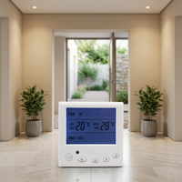 Termostato Digital Cuadrado AC803F para Fan Coil de 2/4 Tubos, 220V, Ahorro de Energía, Retardante de Llama, PC+ABS, Montaje en Pared para Villa/Apartamento