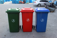 Conteneur à déchets en plastique d'usine, poubelle, bac à ordures, bac à déchets transparent, bac de recyclage