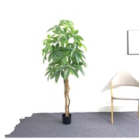 Fausse plante Plantes Artificielles Unique En Plastique faux banyan Arbre avec Pot arbres artificiels Décoration Intérieure