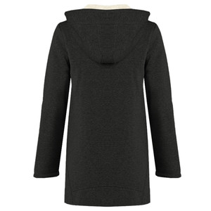 เสื้อโค้ทแฟชั่นผู้หญิงทรงโค้งแบบมีฮู้ดบุขนหนานุ่มซิปหน้า สไตล์สตรีทแวร์สำหรับฤดูหนาว ขายส่งตามเทรนด์ใหม่ล่าสุด - Product Image 2