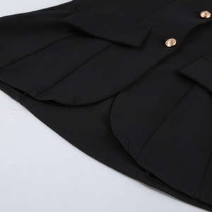 2027 Maßgeschneidertes Logo Eleganter Damen-<span class=keywords><strong>Blazer</strong></span>-Rock-Anzug Langarm Schlankes Formelles Zweiteiler-Set Modisches Büro-Damen-Outfit - Product Image 4