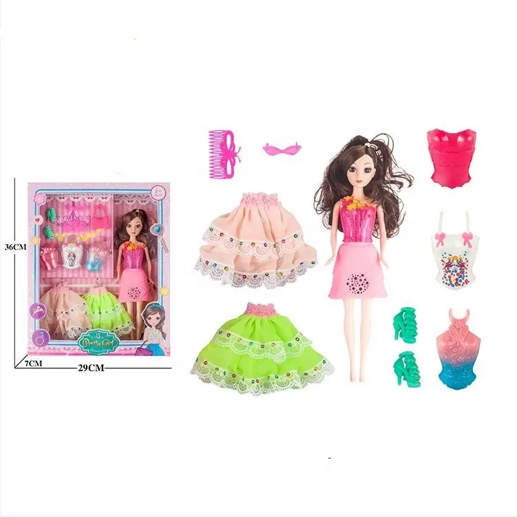 ITTL bán buôn Vinyl Búp bê đồ chơi trẻ em búp bê thời trang búp bê cho cô gái