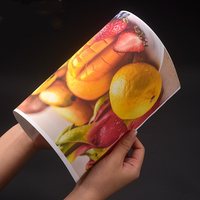 Autocollant adhésif en papier A4 brillant imperméable à l'eau taille personnalisée feuilles d'autocollants adhésifs pour imprimante à jet d'encre papier thermique à dos jaune