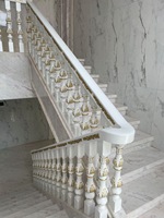 Balustrade d'escalier d'intérieur et de style antique, balustrade en bois, pour européen et orange