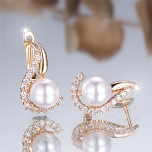 <span class=keywords><strong>ANGOL</strong></span> - Paire de boucles d'oreilles classiques et polyvalentes pour femmes, idéales pour les amies - Product Image 3