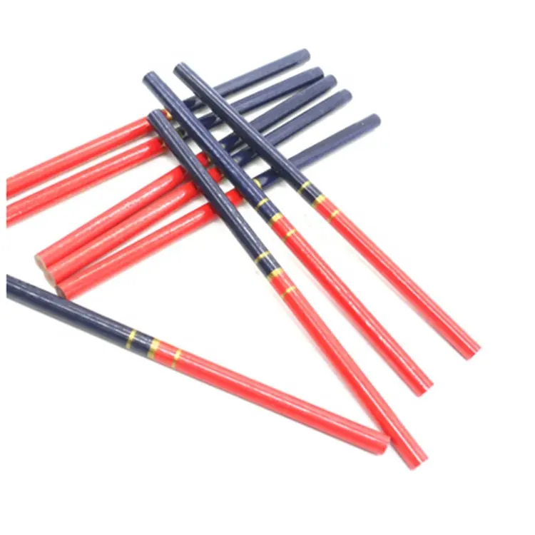 Macostone Double Color Red and Blue Wooden Carpenter Pencil