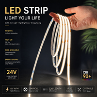 Bande LED 24V Flexible 320LEDs/m Ra90 2700K-6500K Blanc Chaud Néon pour Rétroéclairage TV