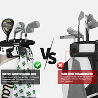 Penyangga Magnetik Logam untuk Tas Golf, Tempat Penyimpanan Rangefinder, Handuk, Penanda Bola, Universal, Logo Kustom, OEM, Grosir