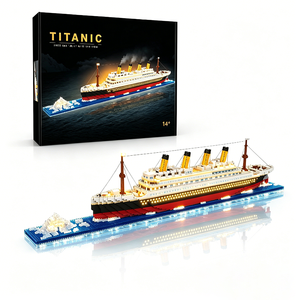 55CM <strong>Titanic</strong> Passenger Liner Micro Brick <strong>Model</strong> DIY Building Blocks Ship Toy Collectible Decoration Gift for Adult Teenagers - Product Image 6