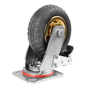 רולר כבד כבד סתובב גומי שחור 500 ק "ג גלגל 4 אינץ' - Product Image 4