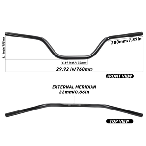 Manillar y Protector de Pecho de Aluminio de 22 mm Modificados para Motocicletas <span class=keywords><strong>Protaper</strong></span> KLX DRZ110 con Barra Transversal - Product Image 6
