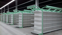 Couleurs disponibles personnalisées Présentoir d'épicerie au détail Étagères de gondole Rayonnage de supermarché Étagères de gondole de supermarché en métal