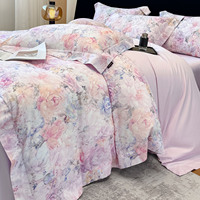 Parure de lit sur mesure en coton égyptien pur, style européen, 300 fils, écologique et rafraîchissante, parmi les plus vendues