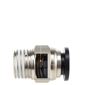 Copper Plated Nickel Pneumatic <b>Quick</b> Connect Coupler PC8 02 Threaded Straight Through <b>Connector</b> - Product Image 1