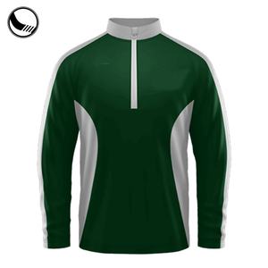 BETHERIVAL Fashion Blank Long Sleeve Polyester 1/4 Zipper Breathable Plus Size Baseball <b>Jacket</b> - Product Image 3