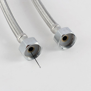 สายยางถักสแตนเลส Crane Crown ขนาดเส้นผ่านศูนย์กลางภายใน 1/2 นิ้ว สายยางประปาแบบยืดหยุ่นสำหรับอ่างล้างจานในครัว - Product Image 1