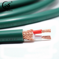 Câble d'alimentation audio haut de gamme, 2 conducteurs 4N 99,99 OFC avec gaine en PVC, connecteur RCA XLR pour haut-parleur, personnalisation OEM disponible