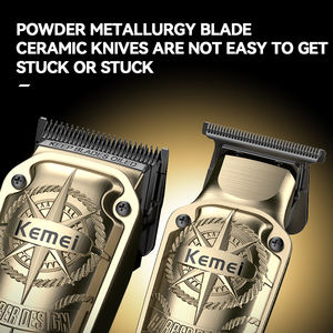 KEMEI Km-8558 barbiere Cordless Hair Trimmer Kit 3 pezzi rasoio elettrico Cordless barba rasoio tagliacapelli Set - Product Image 2